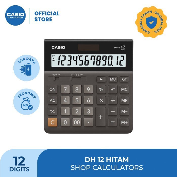 

Ready Casio Desk Calculator DH-12-BK