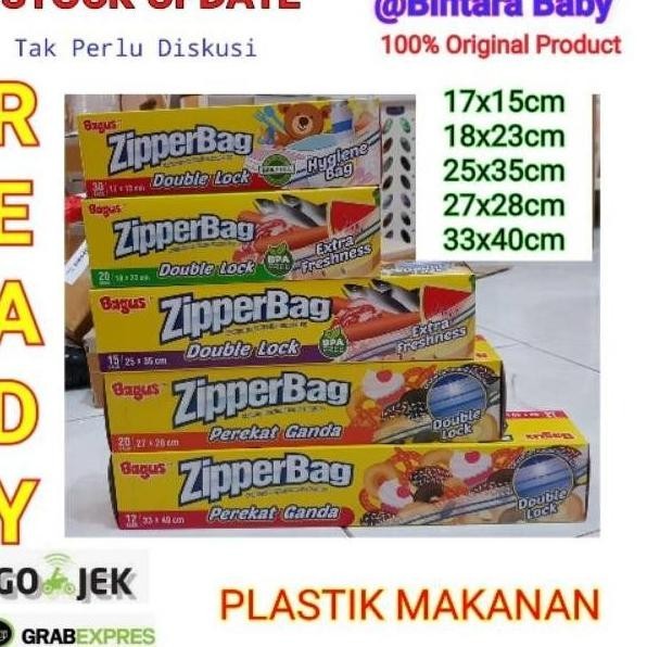 Bagus Plastik Makanan Bpa Free Non Double Lock Ziplock