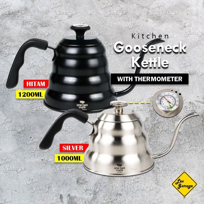 Promo Gooseneck Kettle Thermometer Teko Leher Angsa Termometer Stainless
