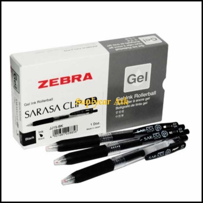 

BALLPOINT ZEBRA SARASA 05 GELL INK ROLLERBALL (HITAM) 1LOSIN