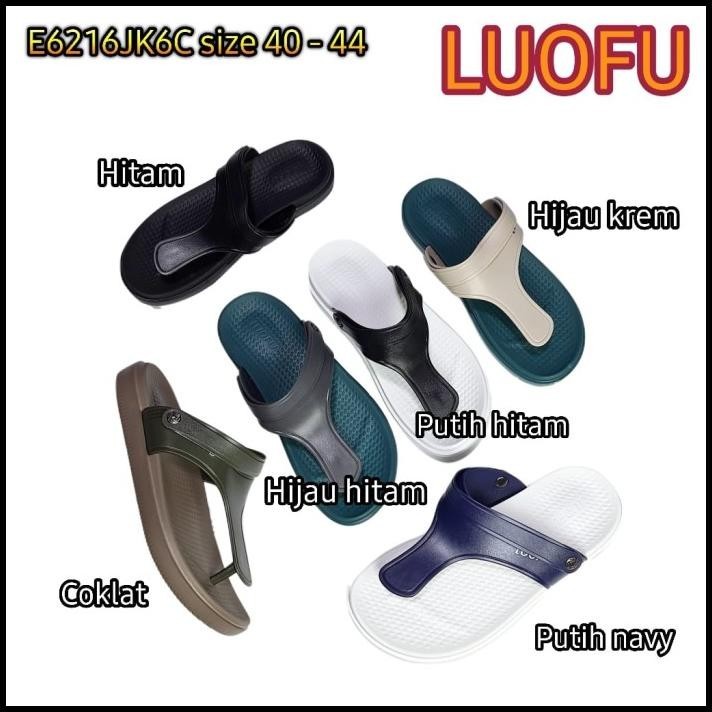 E6216JK6C JELLY SANDAL PRIA LUOFU SEPATU SENDAL TALI KARET IMPORT