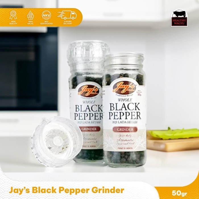 

Jay'S Kitchen Blapepper Grinder Lada Hitam 50Gr