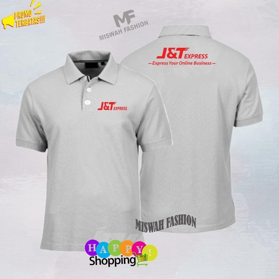 Poloshirt Jnt-Express Quality Premium Baju Kaos Polo Berkerah Untuk Semua Kalangan Pria Wanita Dewas