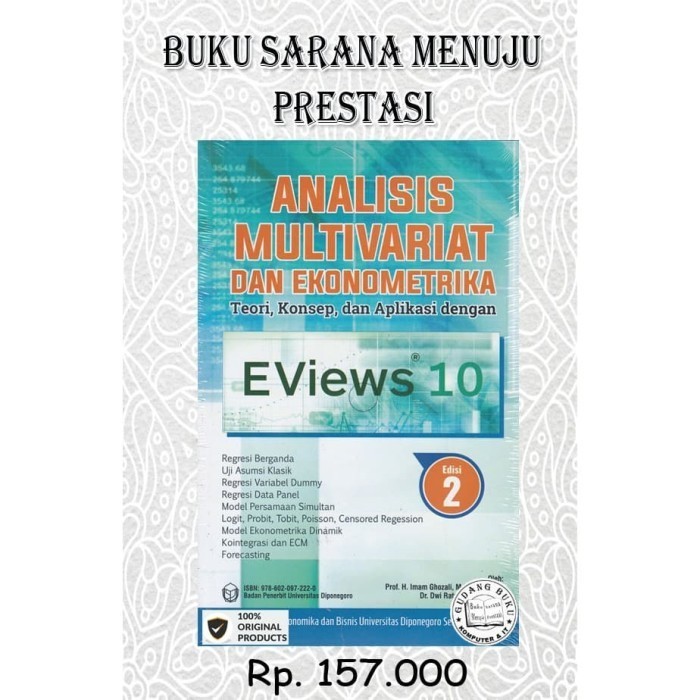 

Buku Analisis Multivariat Dan Ekonomi Teori Konsep Aplikasi Eviews 10