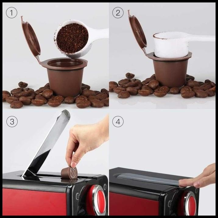 

TERMURAH KAPSUL KOPI REUSABLE COFFEE CAPSULE !!!!