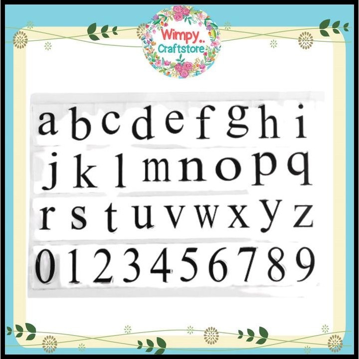

TERBARU STEMPEL HURUF STAMP FLEXIBLE ABJAD STAMPEL ALPHABET SCRAPBOOK CLAY 22 !