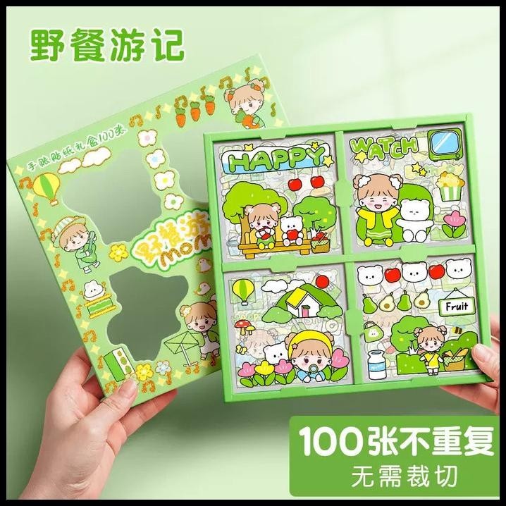 

DISKON STIKER MOMO 100 PCS BOX PREMIUM WATERPROOF BOOKS STICKER !