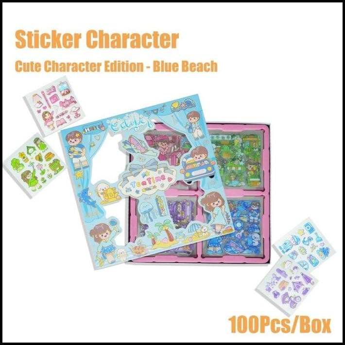 

HOT DEAL KAWAII STICKER TEA TIME SET ISI 100PCS OCTOBER MIX ANNE MOMO ANTI AIR !!!!!!!