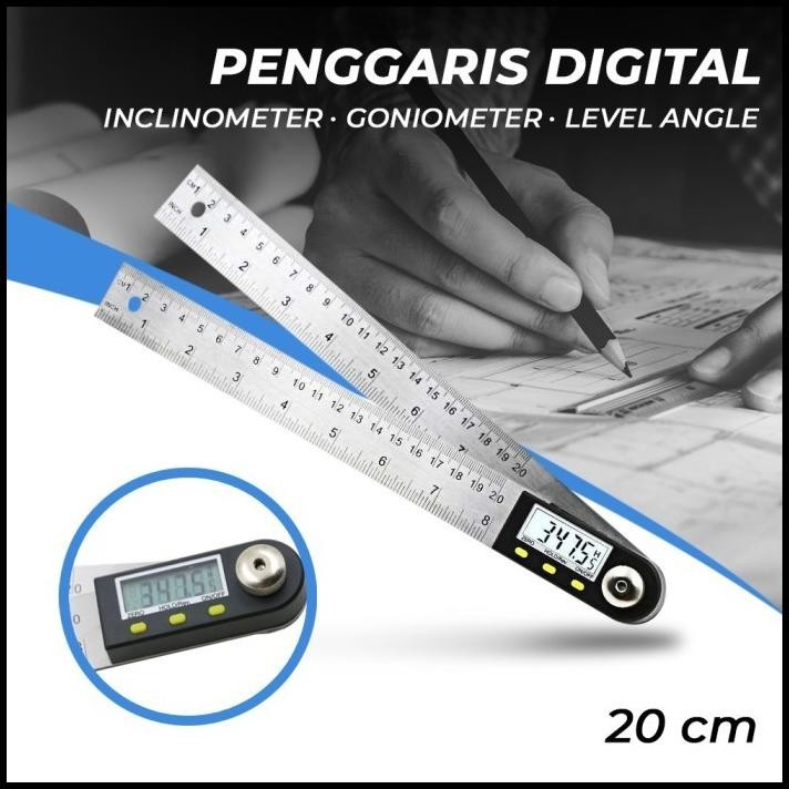 

BEST DEAL PENGGARIS BUJUR DIGITAL 20 CM ALAT UKUR SUDUT KEMIRINGAN LEVEL ANGLE !!!!!