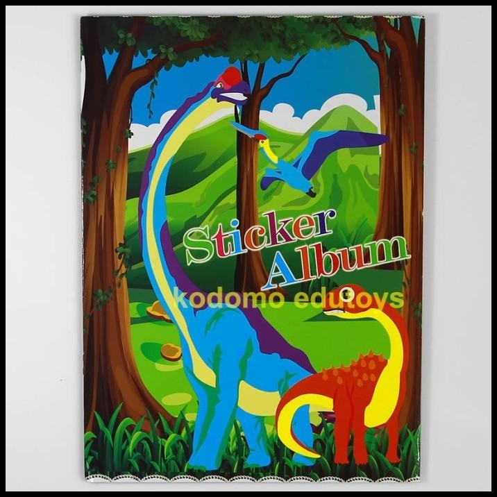 

TERMURAH ALBUM STICKER / BUKU STIKER LEMBARAN KOSONG KARAKTER DINOSAURUS !!