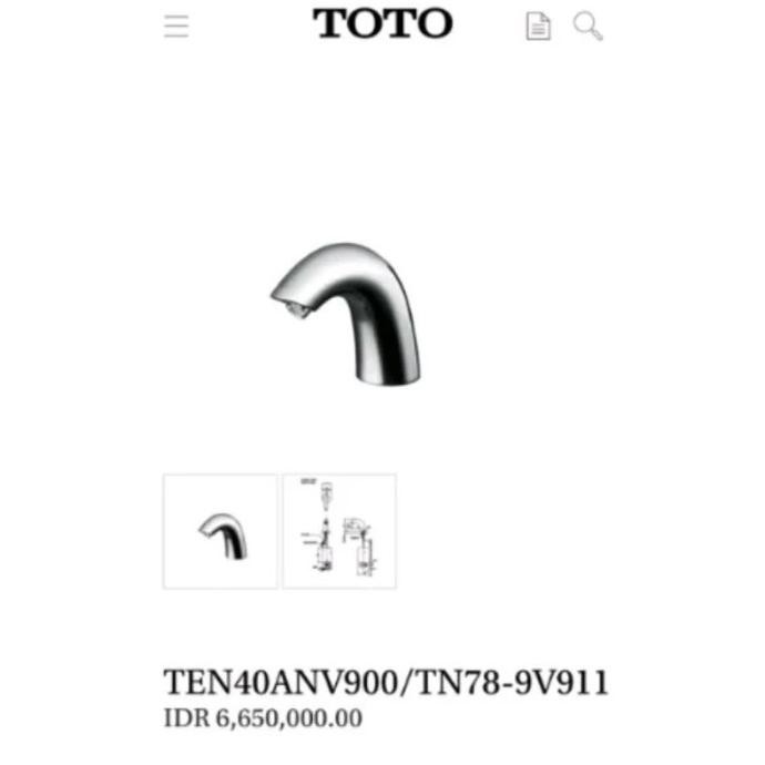 TOTO TEN40ANV900/TN78-9V911 Listrik (Bekas)