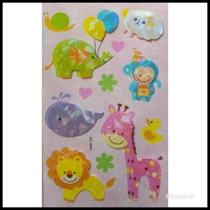 

TERMURAH STICKER STIKER ANAK ART TIMBUL ANIMALS BINATANG !!!