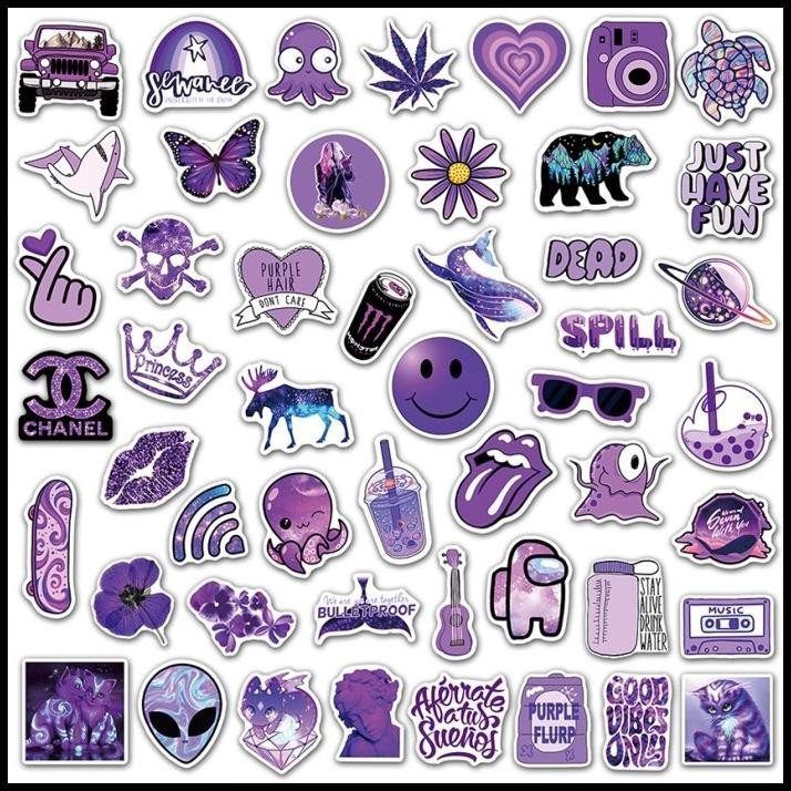 

HOT DEAL STICKER UNGU | STICKER PURPLE LILAC | STIKER LILAC | STICKER AESTHETIC !!!!!!