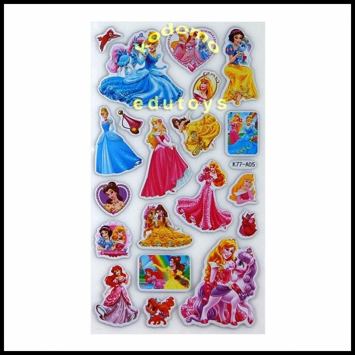 

BEST DEAL STICKER STIKER ANAK TIMBUL KARAKTER PRINCESS 2856 !!!!!!