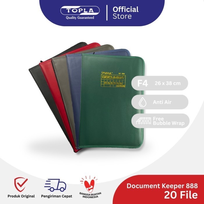 

Document Keeper 888 Map Dokumen Berkas Resleting Anti Air Topla 20File