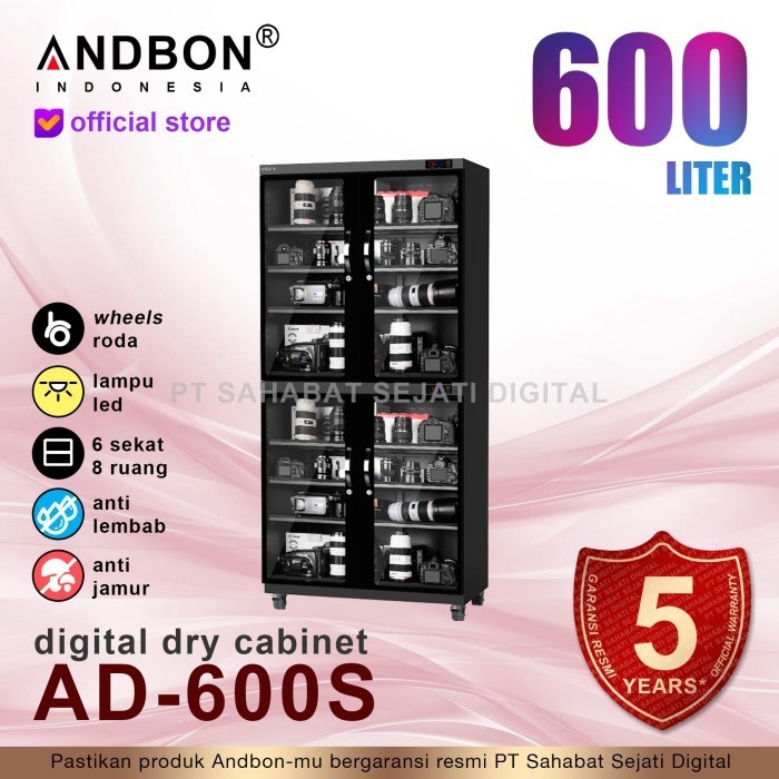 Terbaru Dry Box Dry Cabinet Andbon Ad-600S Digital Drybox Drycabinet 600 Liter Promo Terlaris