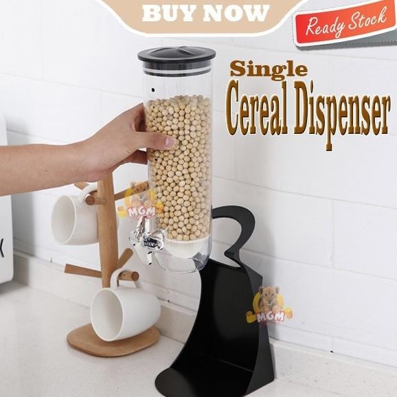 Single Cereal dispenser 250g tempat Sereal snack kacang biji kopi