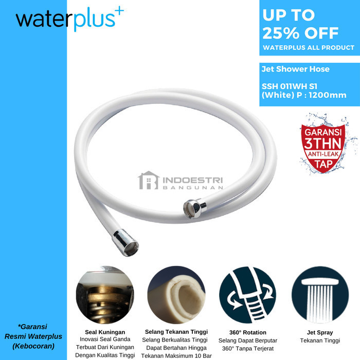 SELANG JET SHOWER WATERPLUS SSH 011WH / SELANG TOILET SHOWER WATERPLUS