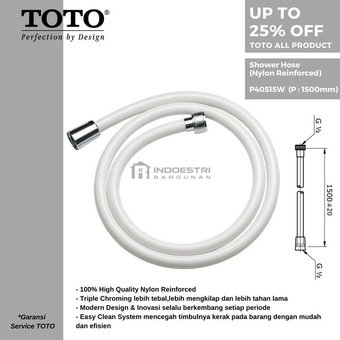 SELANG SHOWER TOTO P40515W 1,5 M (ORIGINAL)