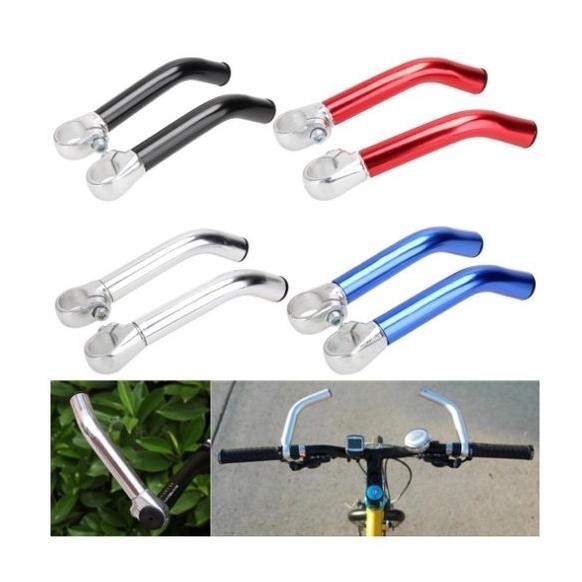 Premium Tanduk Alloy Warna Panjang Bar End Hand Grip Stang Horn Sepeda Lipat Mtb Xc Seli Gunung Hand