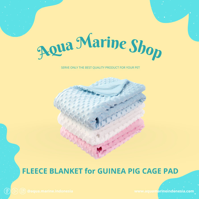 Kain Fleece Alas Kandang Guinea Pig