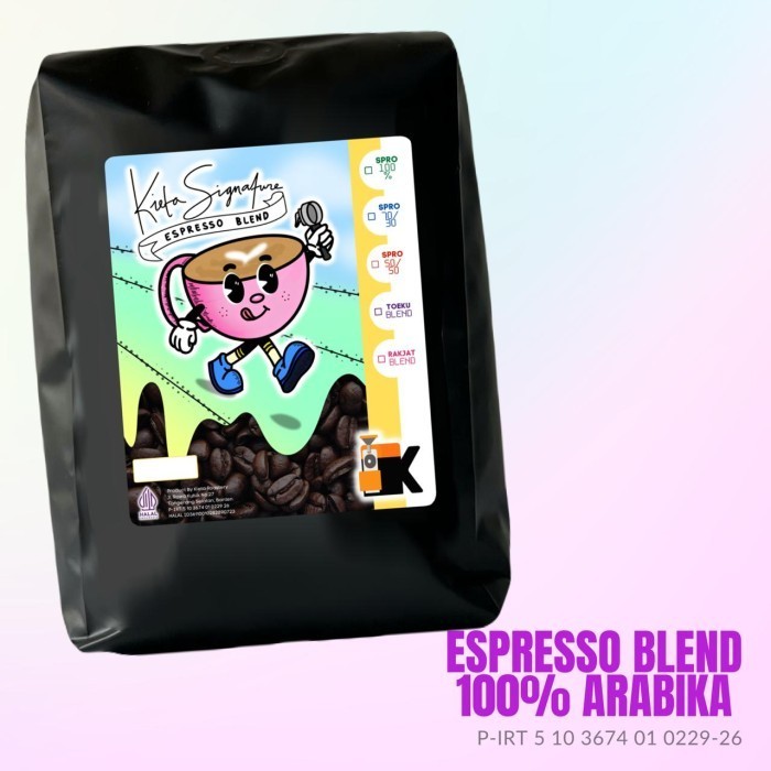 

Biji Kopi 1Kg Espresso Blend Arabika 100%