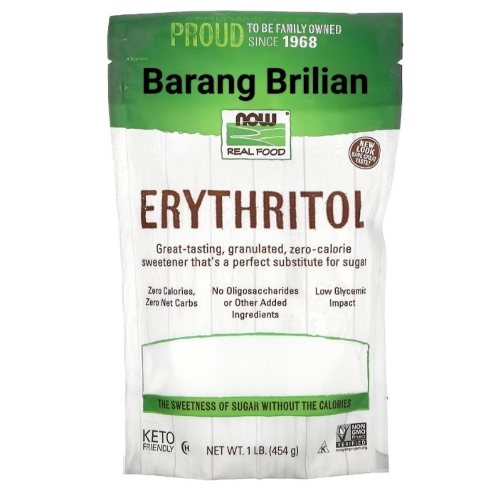 

Now Foods Erythritol 454 Gram Sugar Substitued Gula Nol Kalori - Adelineez