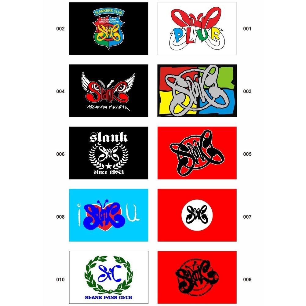 RTY Bendera Slank dan Slankers  Original Slanker United, Bendera Komunitas Musik, Ukuran Lebih Lebar