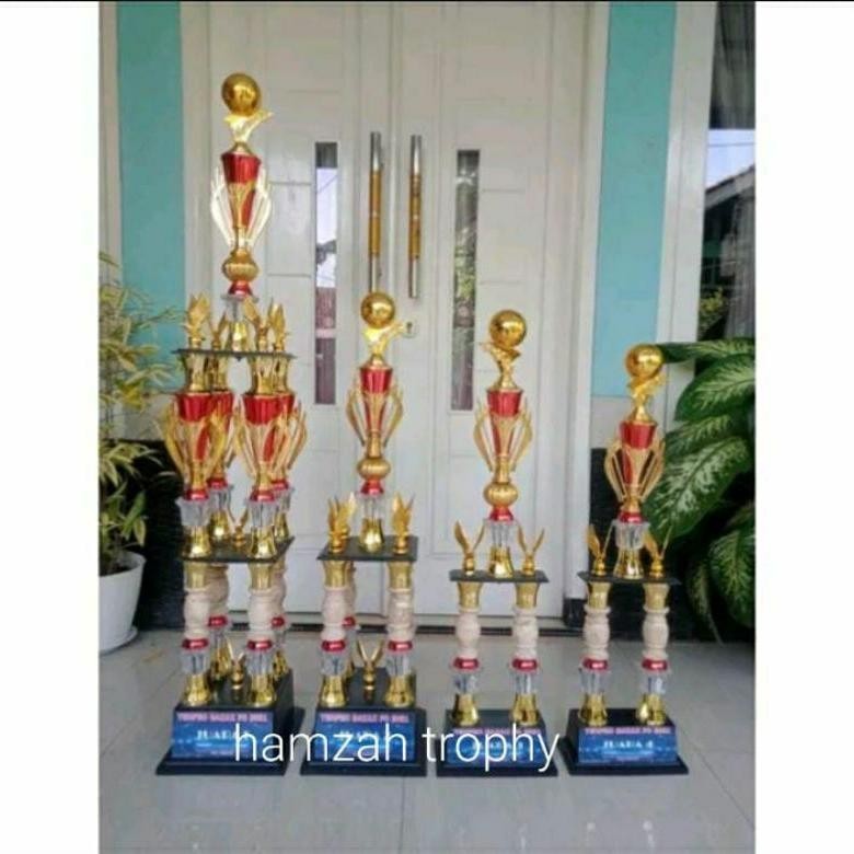 CR - trophy piala 1 set juara 1234 ( kaki 8,kaki 4,kaki 2,kaki 2) TERLARIS