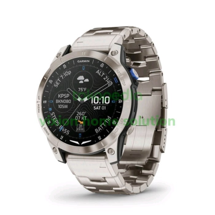 GARMIN D2 MACH 1 AVIATOR SMARTWATCH VENTED TITANIUM BRACELET DMI