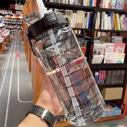 BOTOL MINUM PENANDA WAKTU BENING 2 LITER