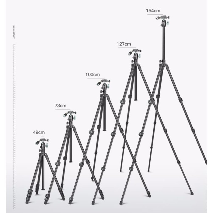 TRIPOD HP KAMERA HORIZONTAL FLAT LAY OVER TOP HEAD QZSD BEIKE BK-202F