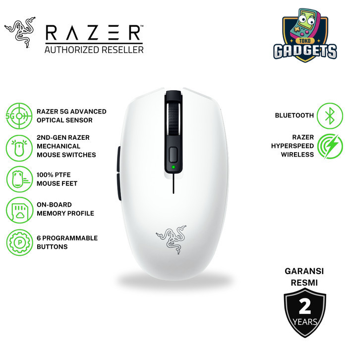 Ready Razer Orochi V2 White - Wireless Gaming Mouse