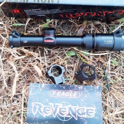 Teleskop Senapan Angin Buntung T-Eagle 1.5-X20 Scope Buntung