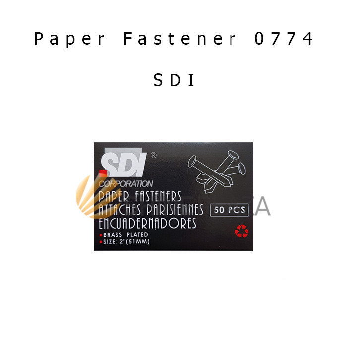 

Terlaris Paper Fastener SDI 0774 - Paku Buku SDI 0774 - Paku Belah SDI 0774 SALE