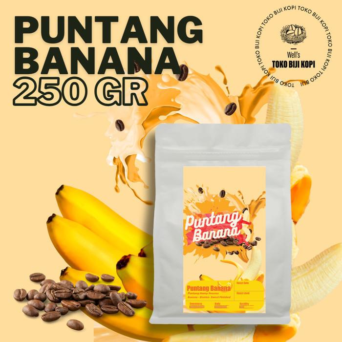

Ready KOPI ARABIKA PUNTANG BANANA ROASTED BEAN COFFEE - 250 GRAM