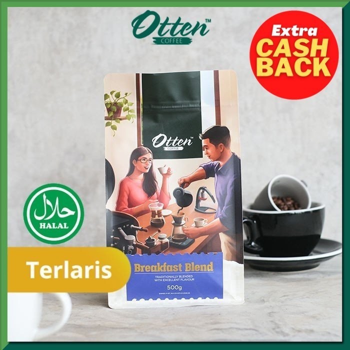 

Ready Bubuk Kopi Breakfast Blend - 500gr - Commercial Blend - Otten Coffee