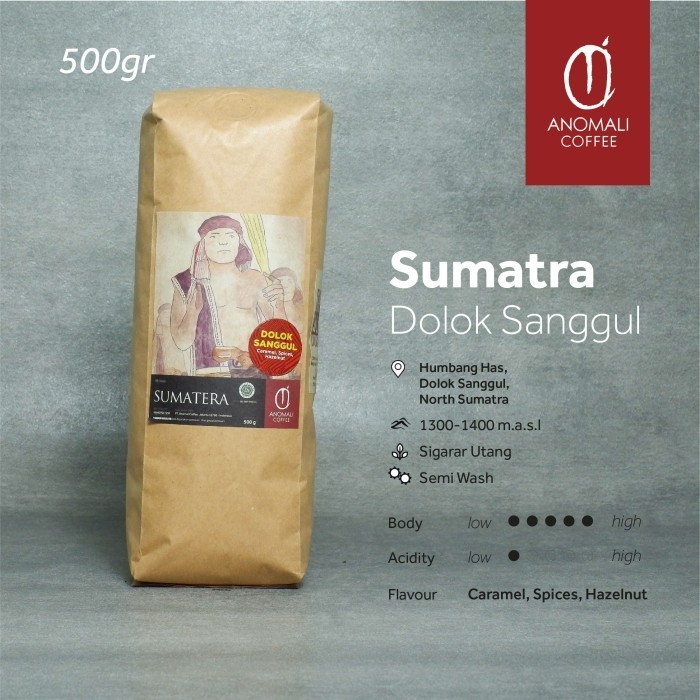 

Ready Anomali Coffee Biji Kopi Sumatra Dolok Sanggul 500gr