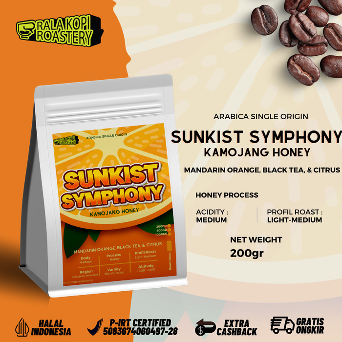 

Ready Kopi Arabika Sankist Symphony Kamojang Honey Biji Single Origin 200gr