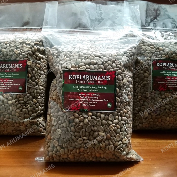 

Ready Greenbean Biji Kopi Arabika Gunung Puntang Premium