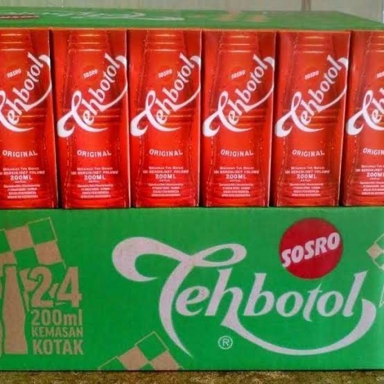 

Ready teh botol sosro kotak 200ml
