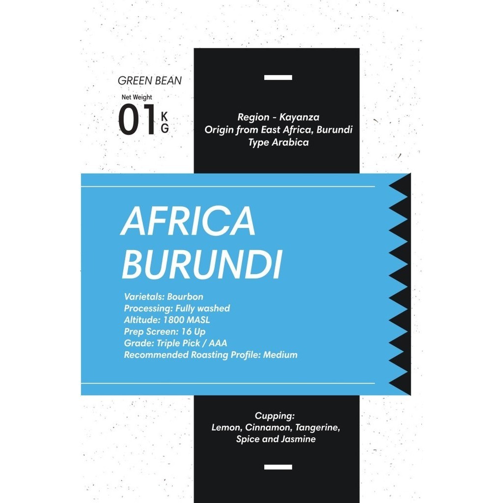 

Ready Green Bean Arabica Africa Burundi 1Kg Biji Kopi Mentah