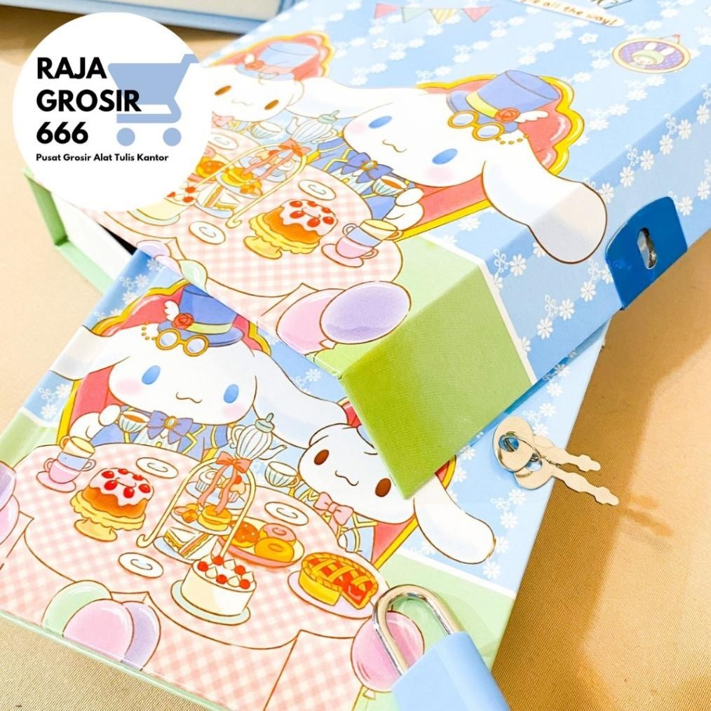 

BUKU GEMBOK A6 SANRIO DIARY PADLOCK BUKU LUCU SOUVERNIR TERMURAH BAGUS LUCU IMUT KEKINIAN COD