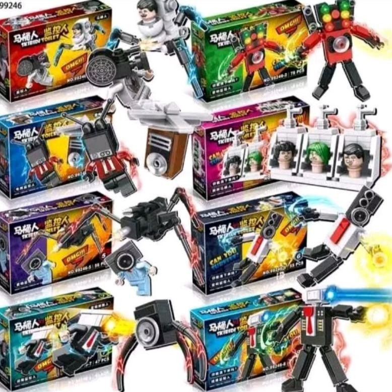 LEGO SKINIDI TOILET / MAINAN LEGO SKIBIDI TOILET AUDIO MONITOR LEGO TERBARU KEREN MAINAN ANAK GRATIS