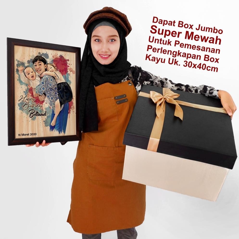 

KOTAK KADO BERPITA JUMBO / BUNGKUS HAMPER / PACKAGING HADIAH / HAMPERS BOX / UNIK GONI AESTETIC TERLARIS
