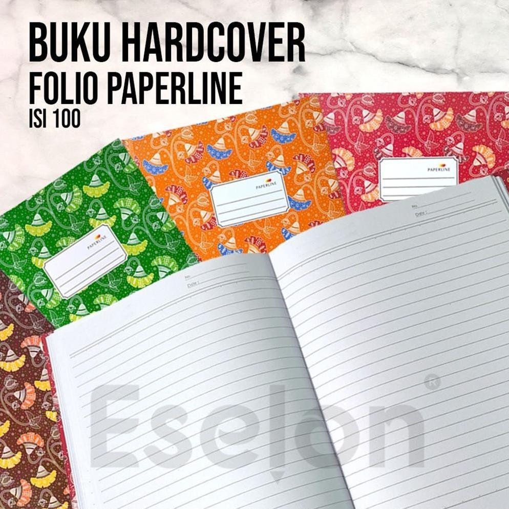 

BUKU TULIS HARDCOVER FOLIO PAPERLINE 100LEMBAR / FOLIO 100LBR TERMURAH BANGET