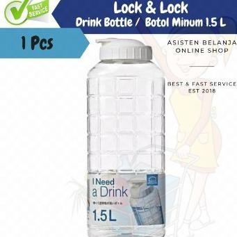 KJH Botol Air Minum LocknLock 1500ml 1500 ml Kulkas Dingin Chess Water Bottle Tumbler LockAndLock HA