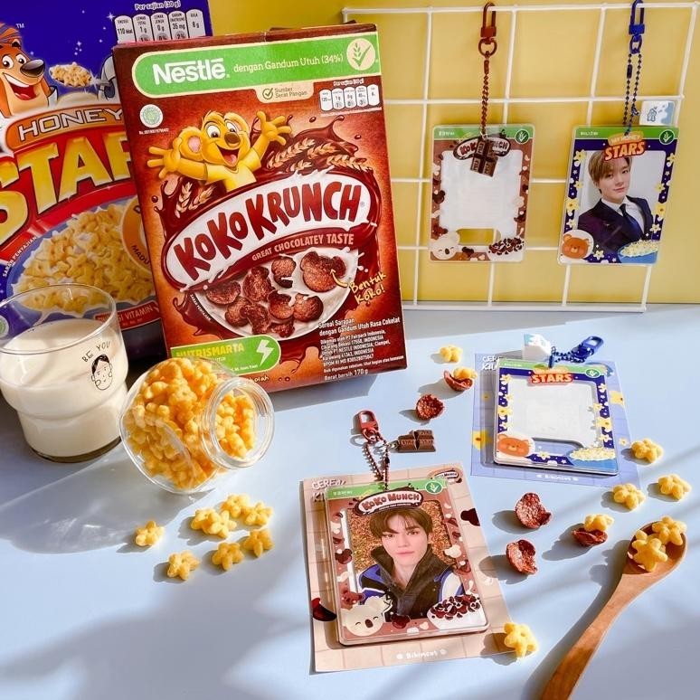 

uk-68 Cereal Killer Acrylic Kpop Photocard Card Holder / PC Frame by Bibimcat Sale