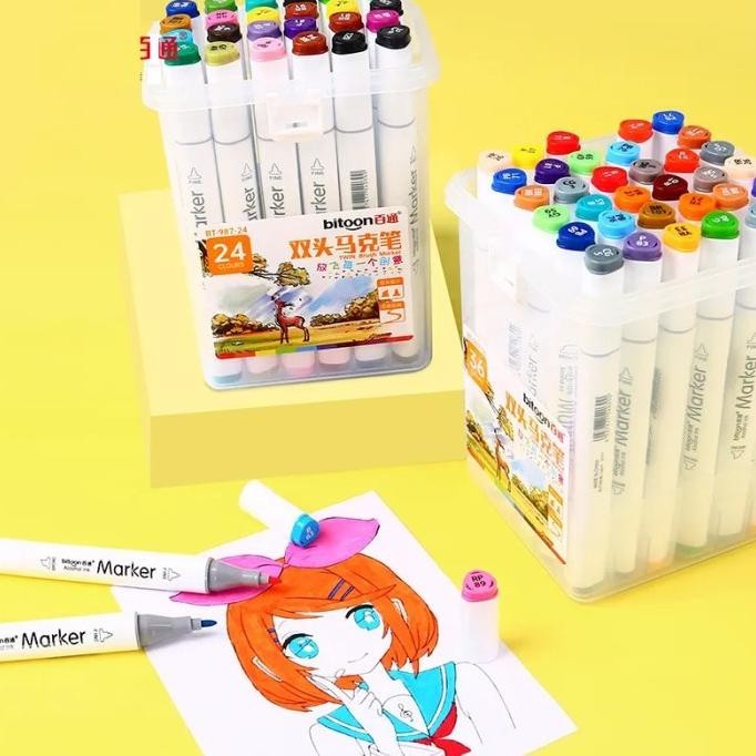 

Spidol Art Marker Double Head Oil Based Permanen