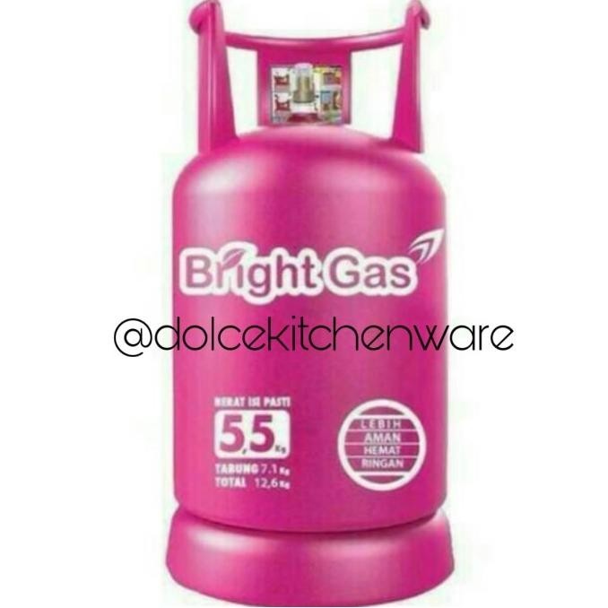 Tabung Gas Elpiji 5 kg + isi Bright Gas Pink